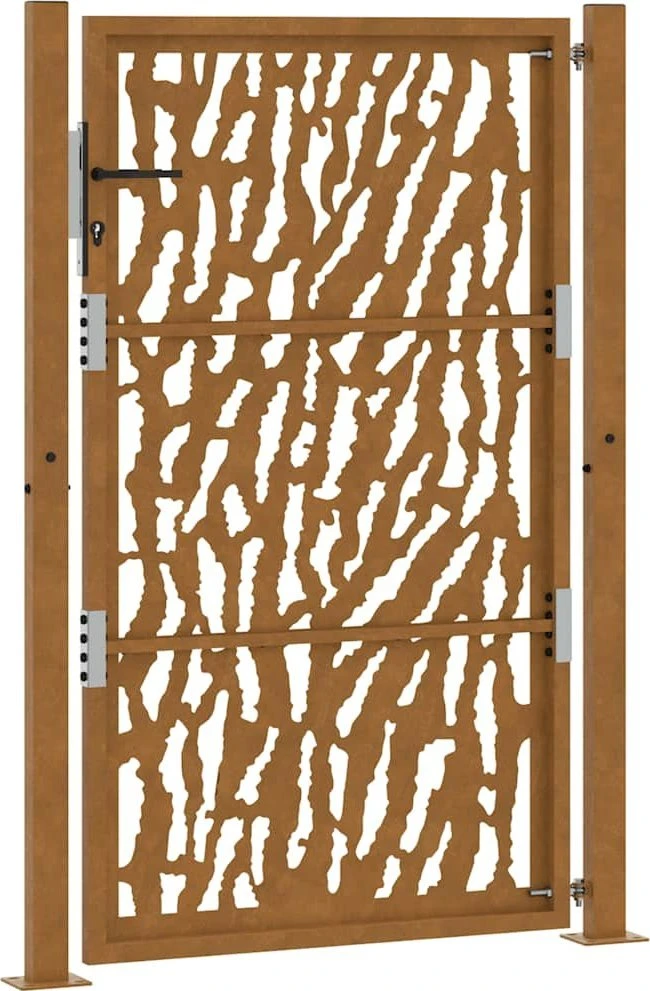Sodo vartai, 100x150 cm, atsparūs oro sąlygoms, plienas, su atbrailomis