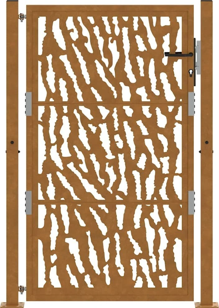 Sodo vartai, 100x150 cm, atsparūs oro sąlygoms, plienas, su atbrailomis