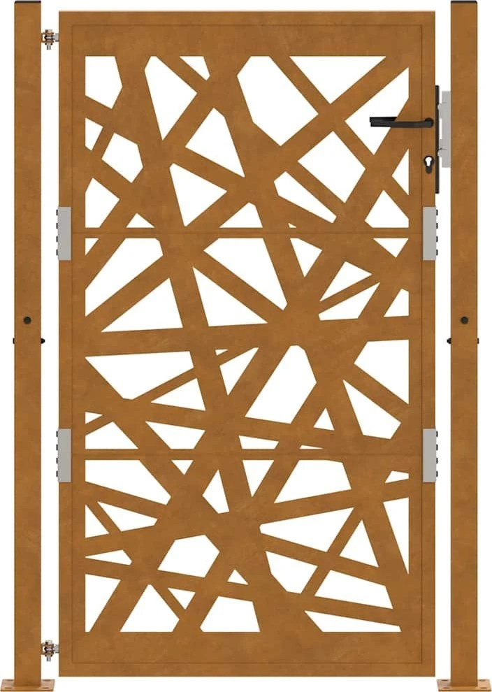 Sodo vartai, 100x150 cm, atsparūs oro sąlygoms, plienas, šviesaus dizaino