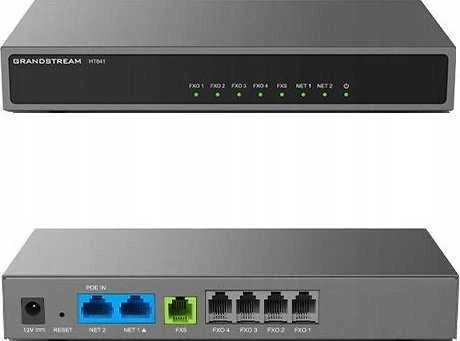 „GrandStream VoIP Gateway“ „Grandstream SIP-ATA HandyTone HT841“ su 1 FXS ir 4 FXO priedais