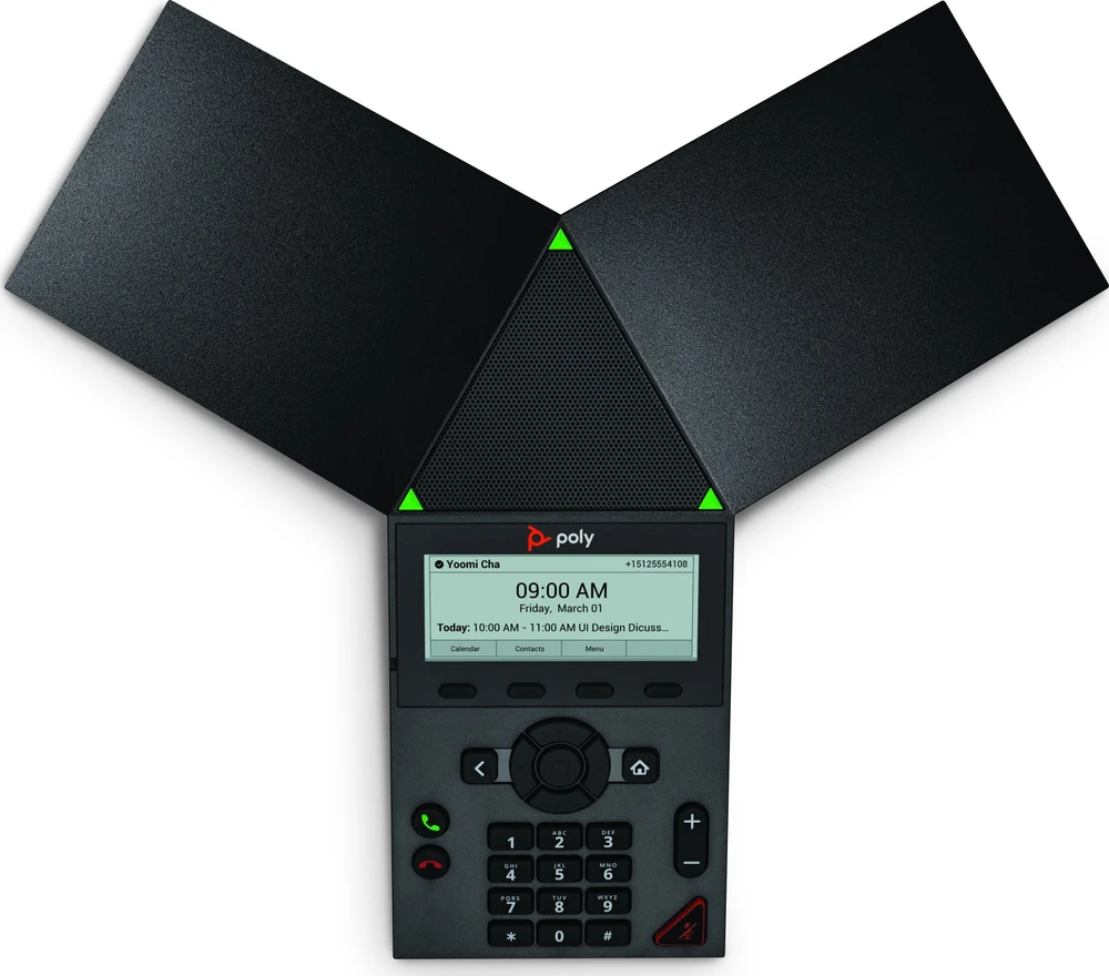 Hewlett Packard (HP) Poly Trio 8300 IP konferencinis telefonas ir PoE įgalintas Be lokalizacijos