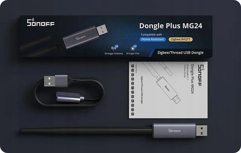 „Bramka ZigBee SONOFF Dongle Plus MG24“ namų asistentas, openHAB, Zigbee2MQTT