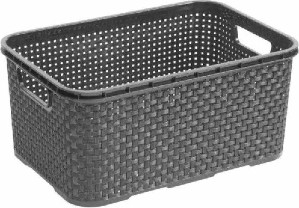 Koszyk BRANQ 7l krepšys RATTAN, Antracyt