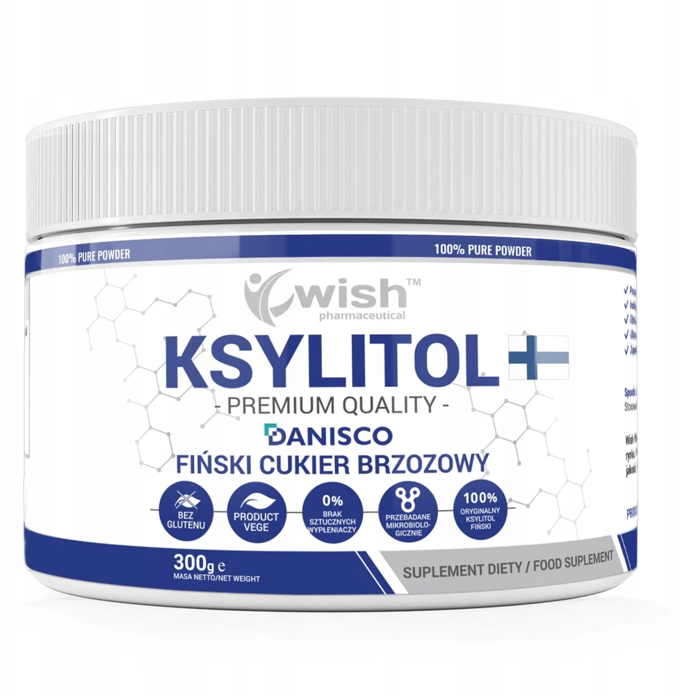 Wish Pharmaceutical Ksylitol fiński cukier brzozowy 300g