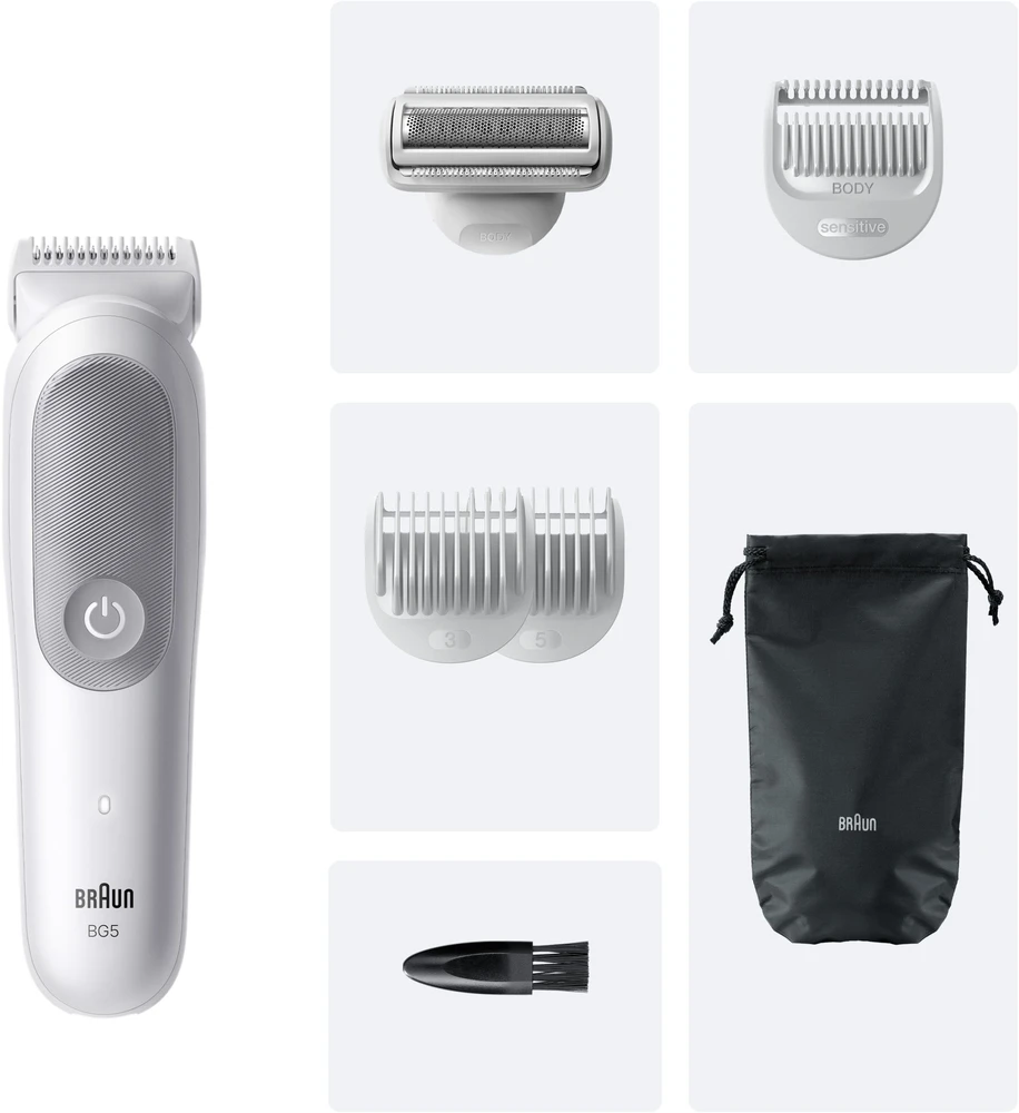 BG5550 Braun kūno plaukų kirpimo mašinėlė