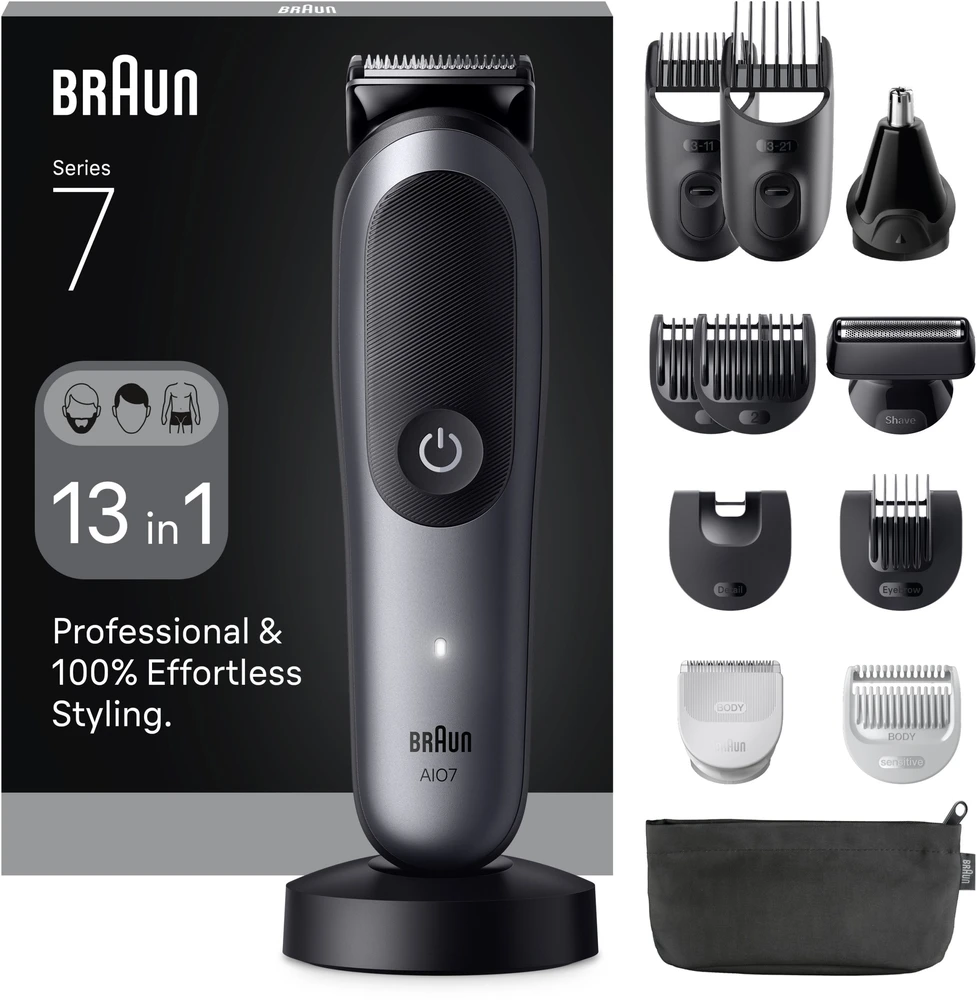 AIO7560 Braun Kirpimo Rinkinys Viskas Viename 13in1