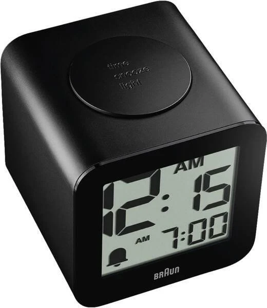 Braun BC 25 BP juoda zegarek kwarcowy su funkcija głosową