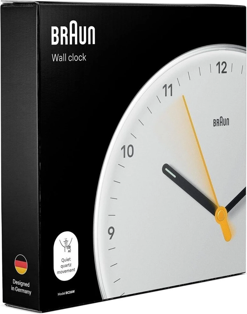 Braun BC 26 W balta zegarek kwarcowy