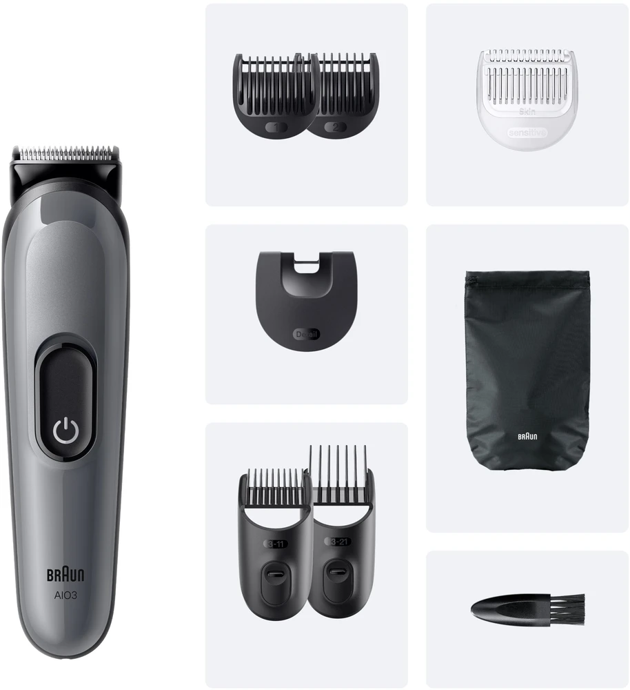 AIO3540 Braun Kirpimo Rinkinys Viskas Viename 8in1