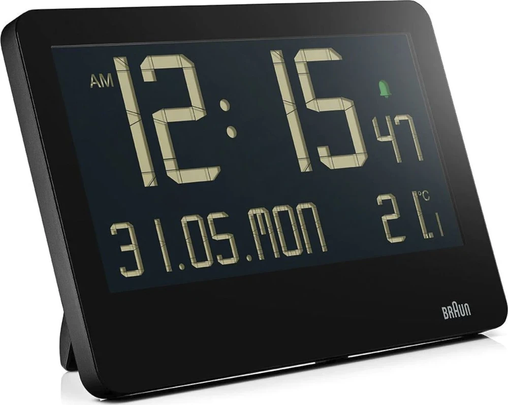 Braun Braun BC 14 juodas Quartz Sieninis laikrodis digital