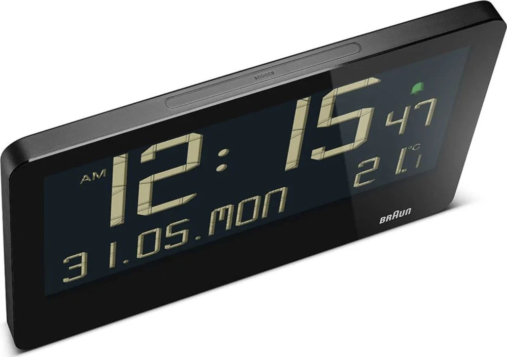 Braun Braun BC 14 juodas Quartz Sieninis laikrodis digital