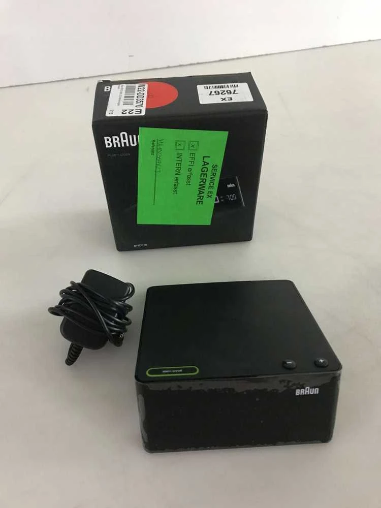 Braun BNC 016 BKEU LED žadintuvas juodas