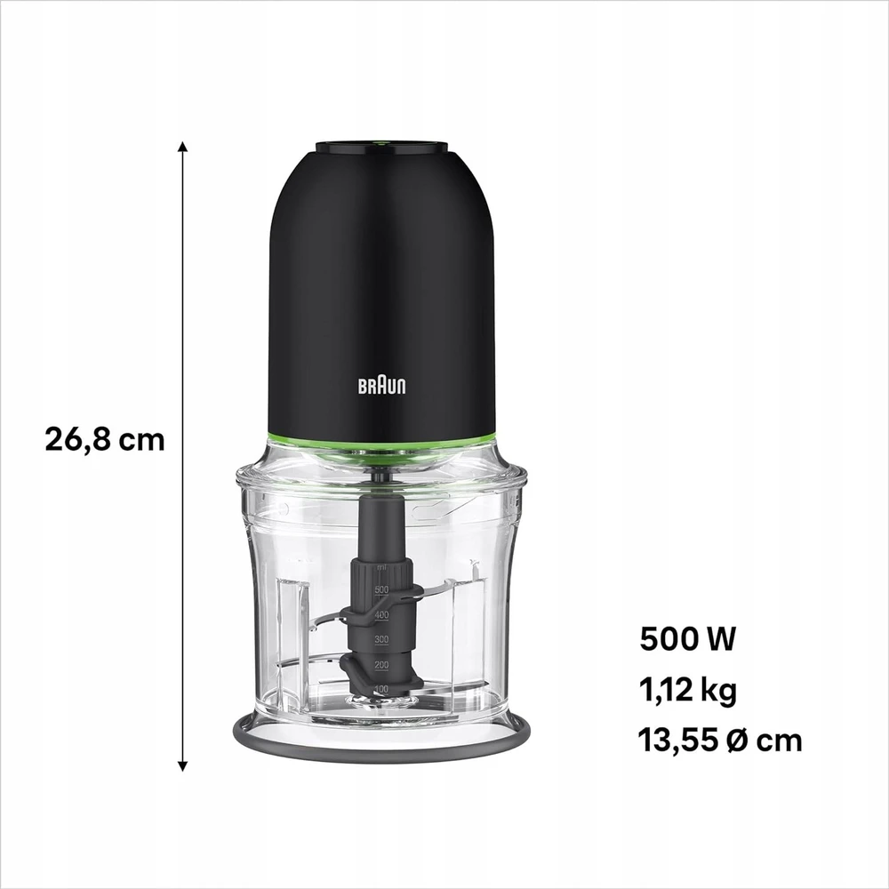 Braun CH3011BK 0,5 L 500 W Juoda