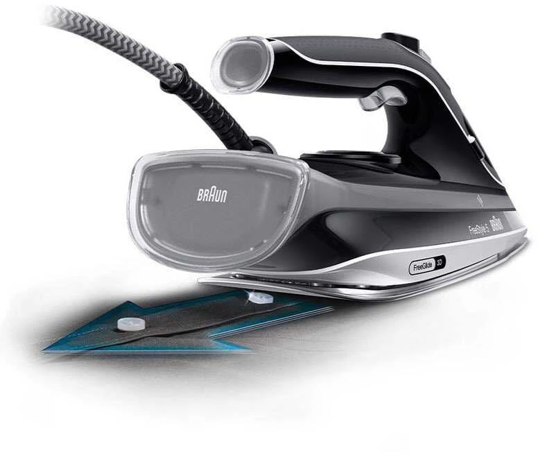 Lygintuvas Braun FreeStyle 5 SI5188BK lygintuvas Garinis lygintuvas EloxalPlus padas 2800 W Juoda