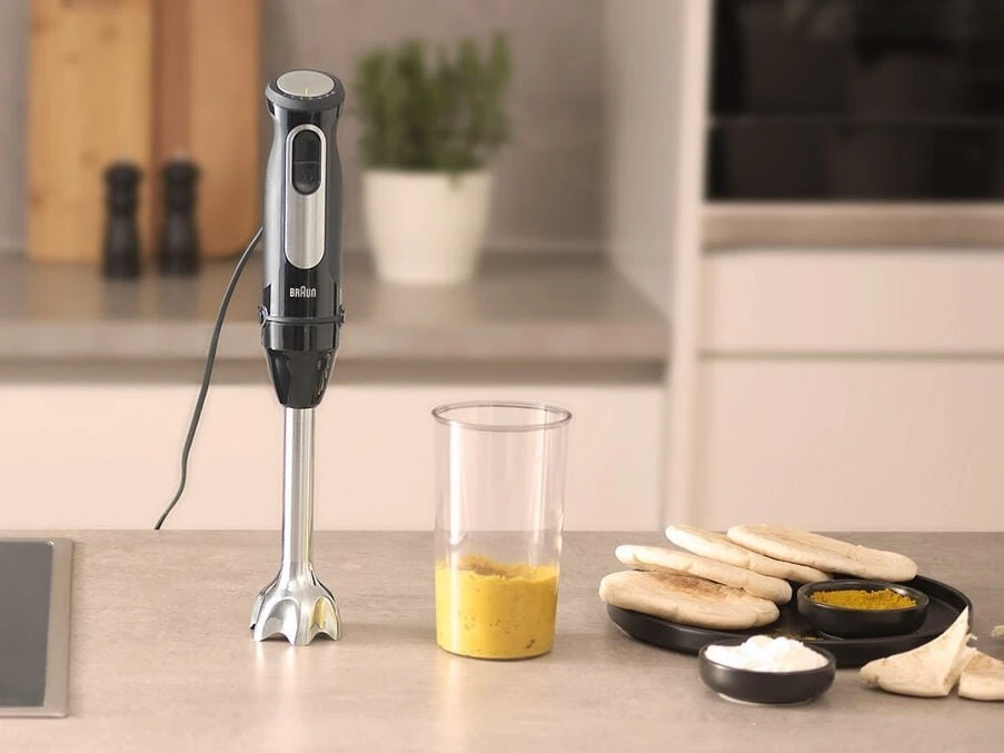 Braun MultiQuick 5 Pro 0,6 L Panardinamas maišytuvas 1000 W Juoda, Sidabras