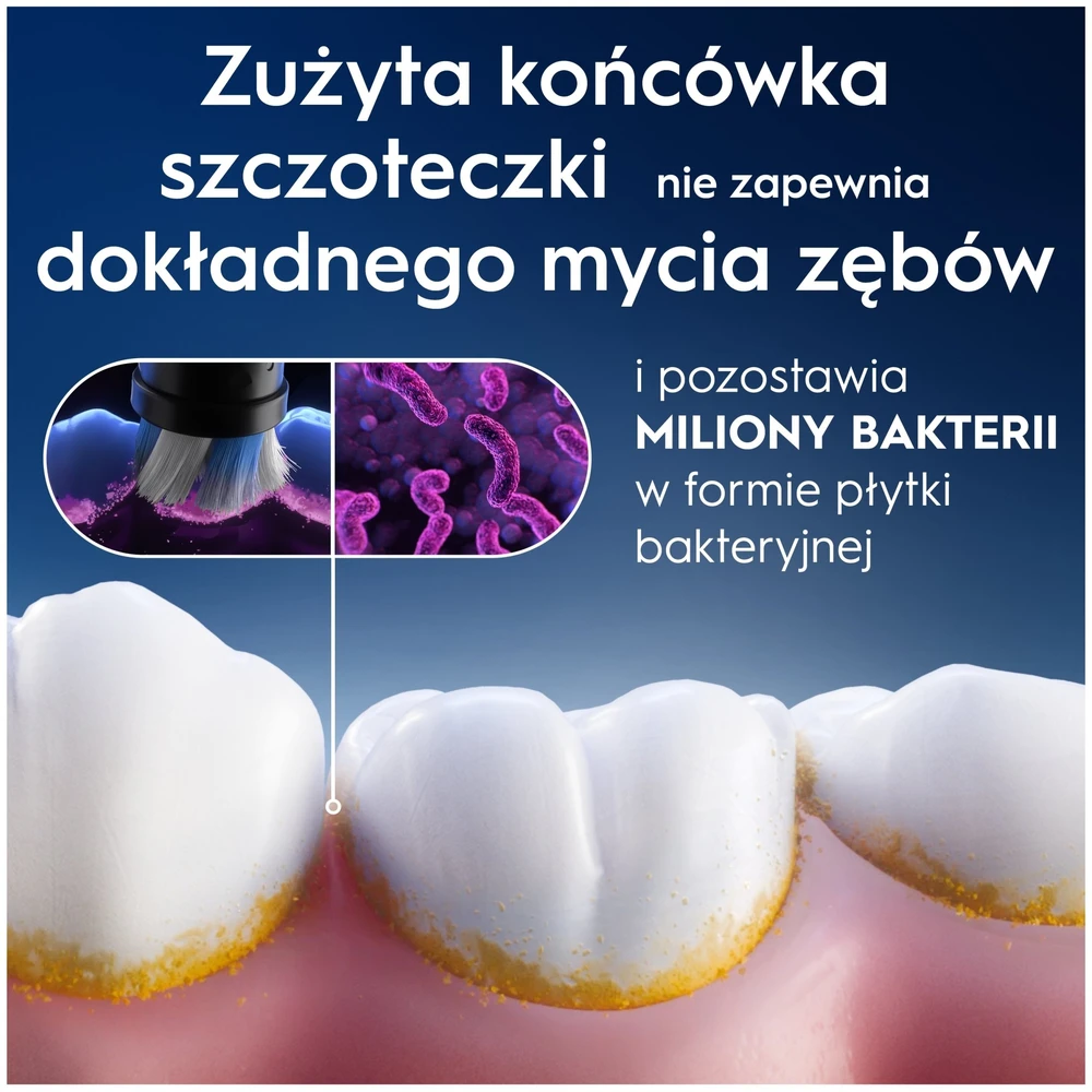 Końcówka Oral-B Braun Oral-B iO Gentle Clean 8-pack, juodas brush galvutės, for sensitive areas and healthier gums