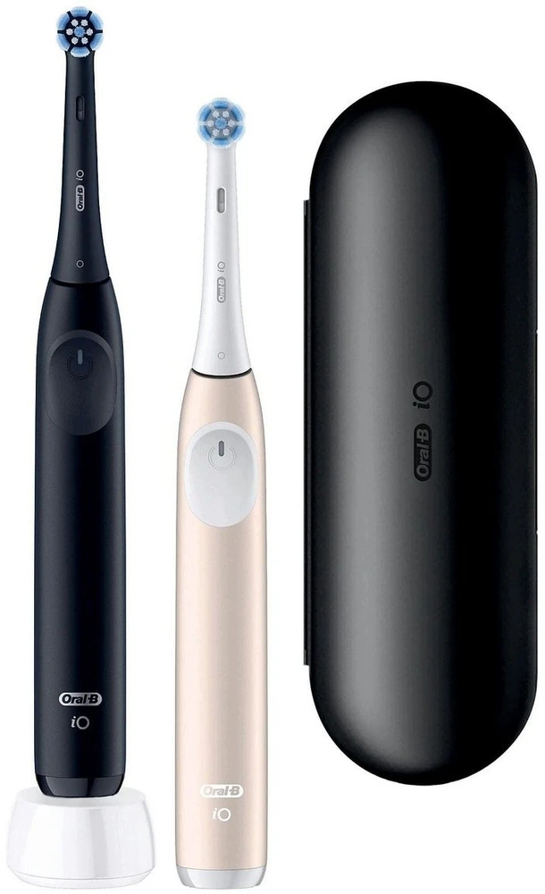 Braun Oral-B IO Series 2 juodas/rami rožinė su 2 šepečių galvutėmis (016704)