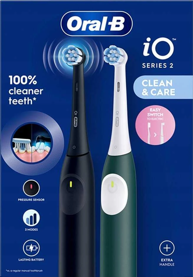 Dantų šepetėlis Šepetėlis Oral-B iO Series 2 Duo Juoda/Zielona