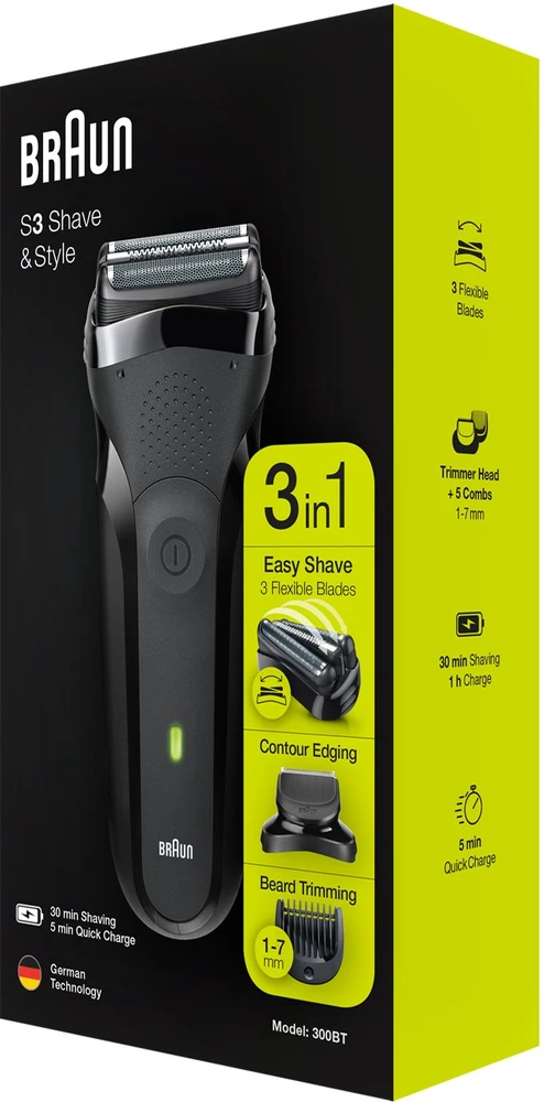 Barzdaskutė Braun Series 3 300BT