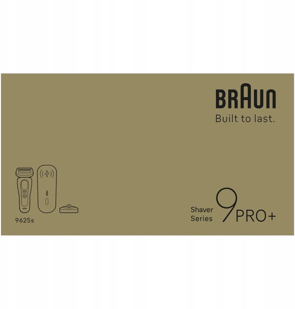 Braun 9625S Barzdaskutė Series 9 PRO+ Power Case / pilkas