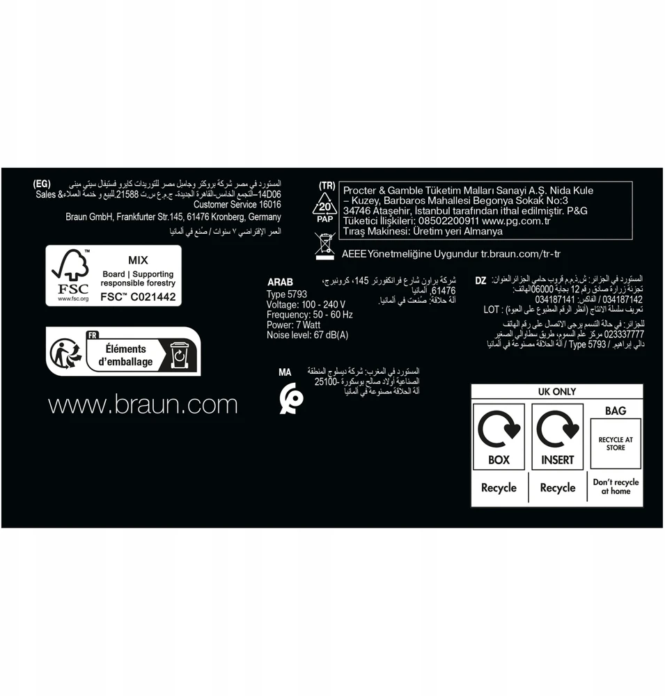 Braun 9625S Barzdaskutė Series 9 PRO+ Power Case / pilkas