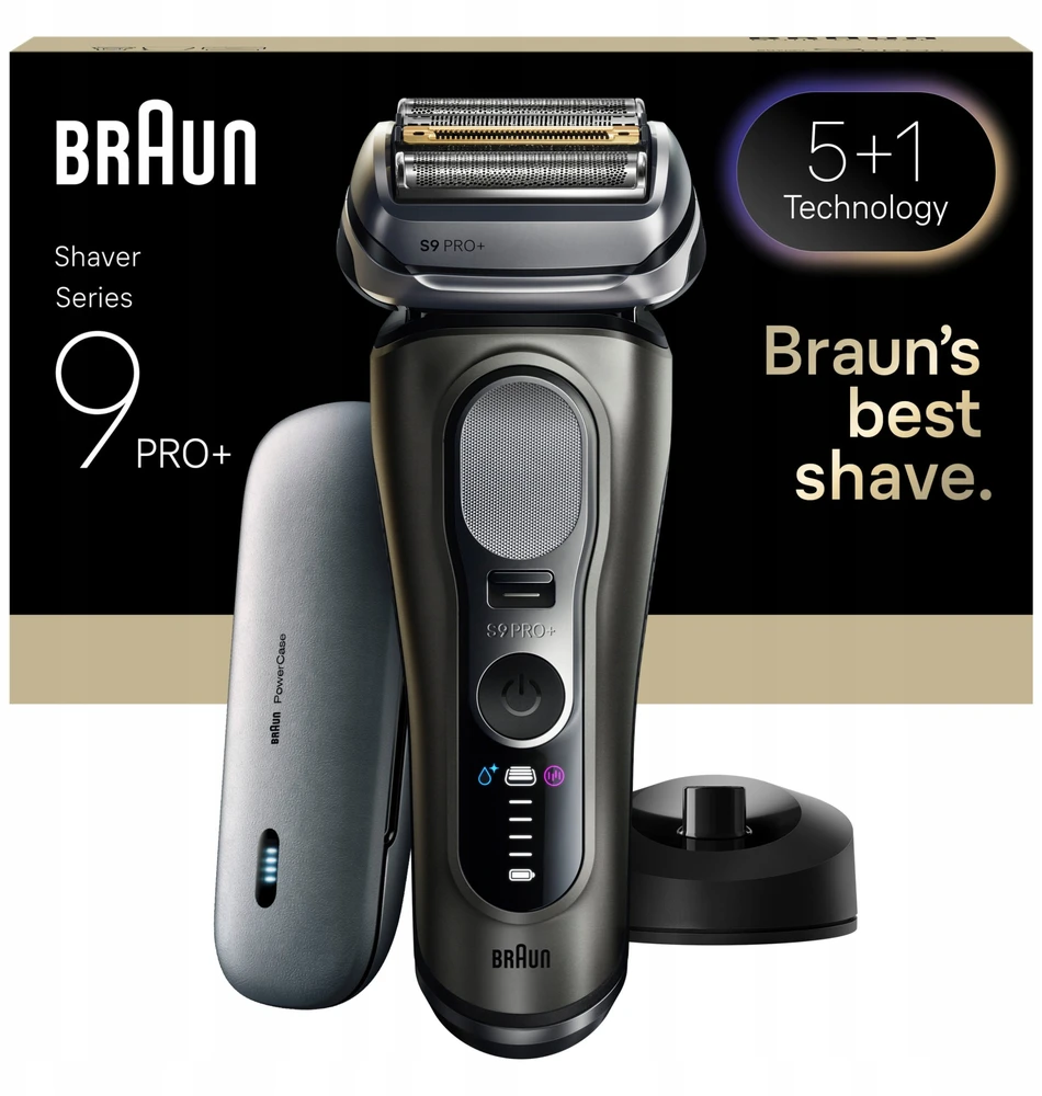 Braun 9625S Barzdaskutė Series 9 PRO+ Power Case / pilkas