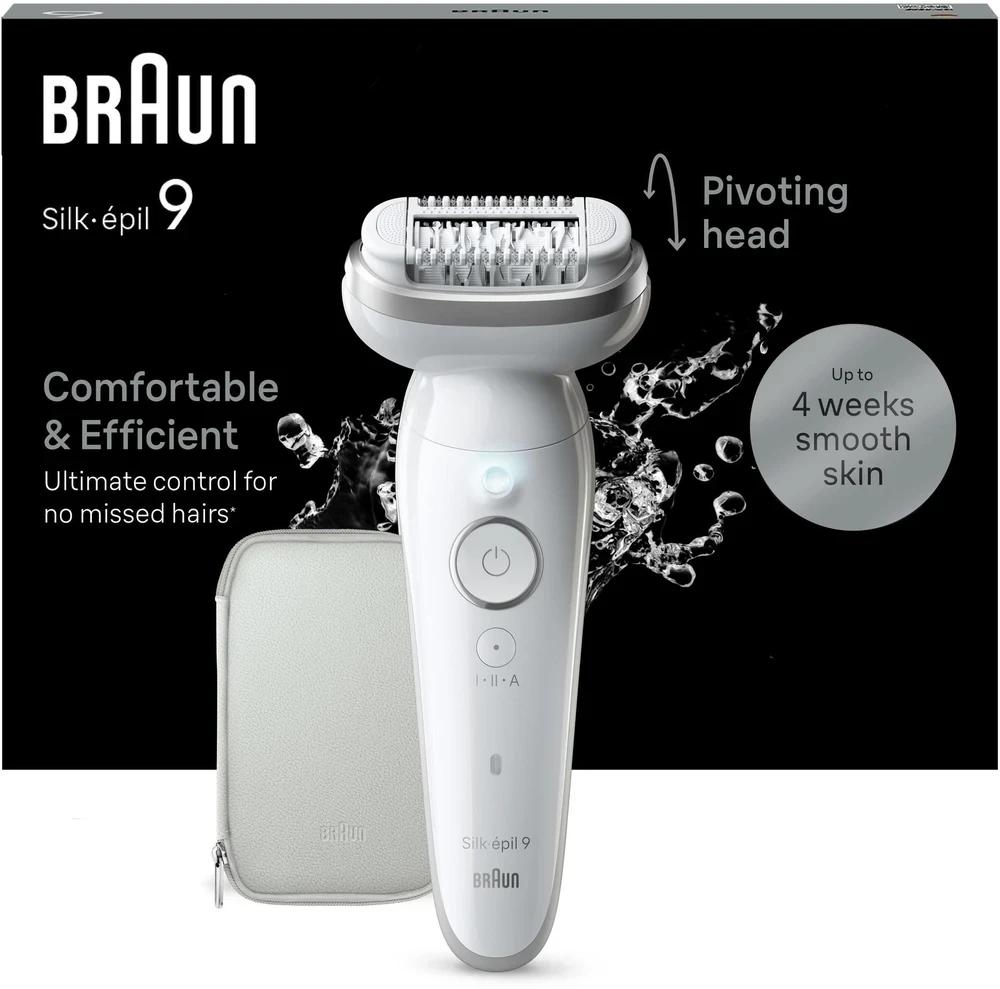 Depialtor Silk-epil SES9-011 BRAUN balta ir-sidabrinis