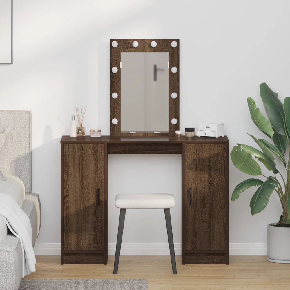 Makiažo stalas Ruda 102 x 33 x 135 cm Apdirbta mediena