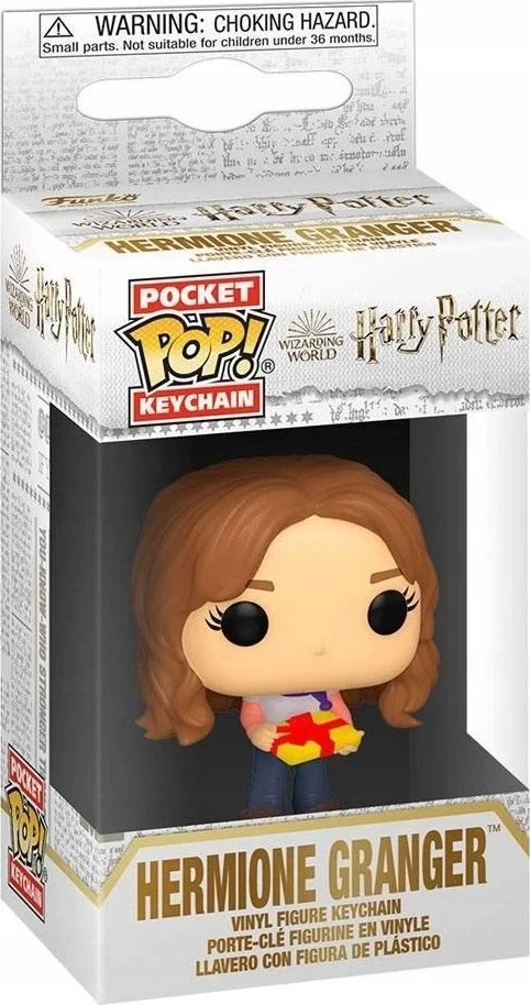 Breloczek Funko Pop FUNKO Holiday Hermione Granger - Harry Potter, Raktų pakabukas, Daugiaspalvis, Figūrėlė, Haris Poteris, Bet kuri lytis, Dėžutė