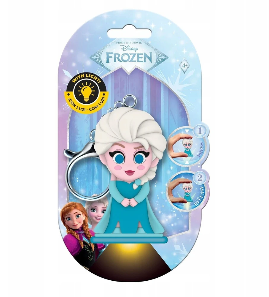 Kids Licensing Breloczek KIDS Pakabutis Žibintuvėlis Elsa Kraina Lodu LED do kluczy i plecaka vaikams Licencja / Fr50066 (SB12165)
