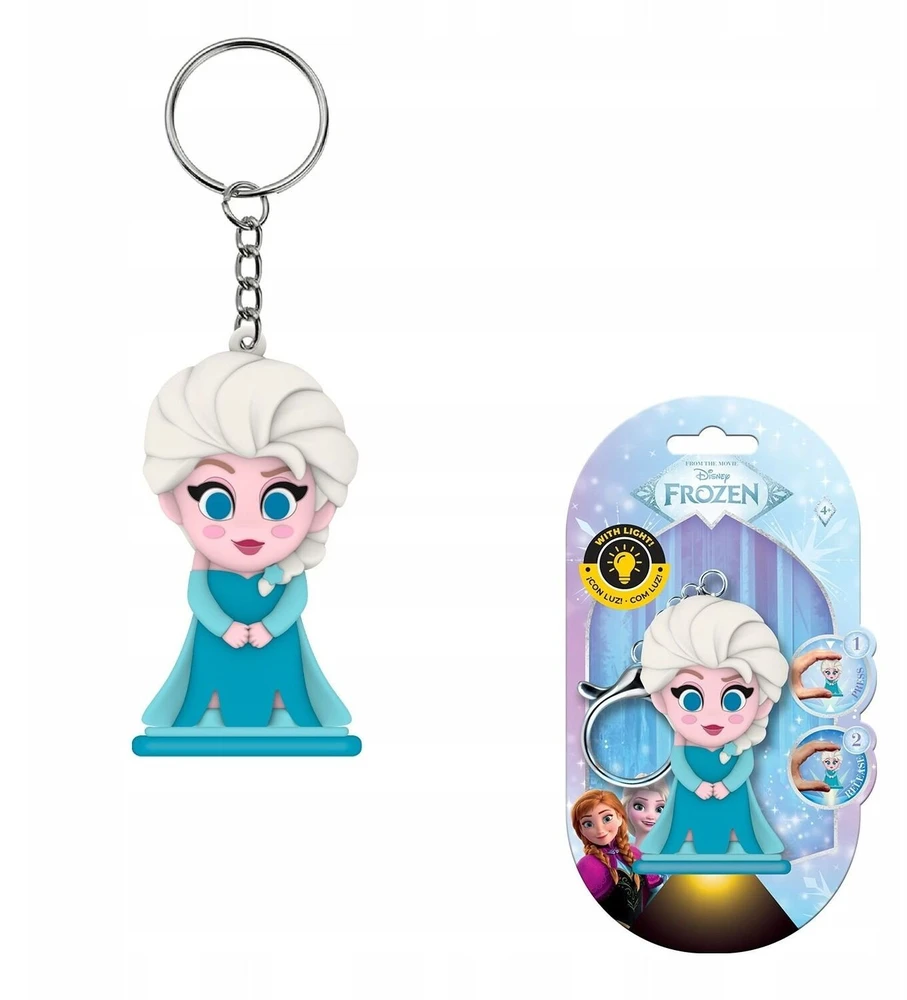 Kids Licensing Breloczek KIDS Pakabutis Žibintuvėlis Elsa Kraina Lodu LED do kluczy i plecaka vaikams Licencja / Fr50066 (SB12165)