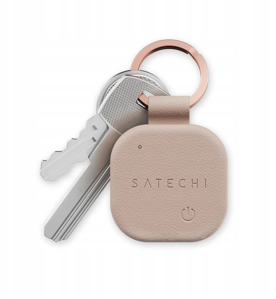 „Satechi FindAll?“ veganiškos odos raktų pakabukas su „Find My“ ir „Apple Find My“ – dykumos rožinė