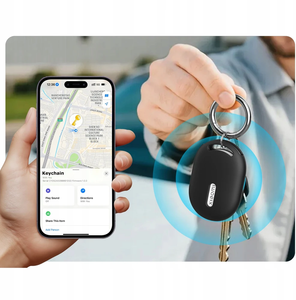 Dėklas Tech-Protect ICON XIAOMI TAG juodos spalvos