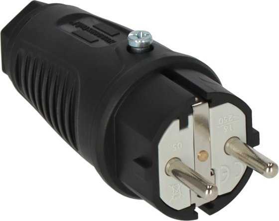 Brennenstuhl Brennenstuhl 1082040020 elektros kištukas Type E/F Juodas