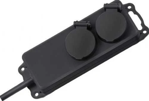 Ilgintuvas su įžeminimu Brennenstuhl IP44/2-viet./2m/3x1.5mm juodas