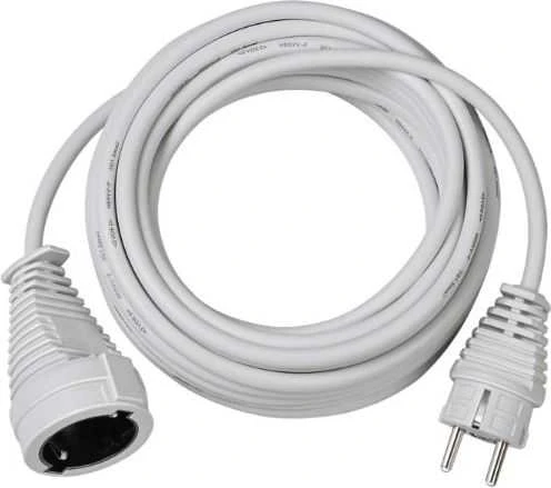 Brennenstuhl Ilgiklis CEE 7/7 , CEE 7/4 (Schuko), 3m Baltas1168430 / DEL-118G