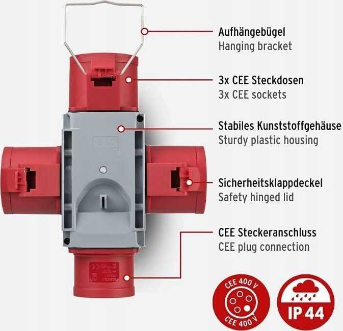 Jungtis Brennenstuhl 1081670; 400 V; 32 A