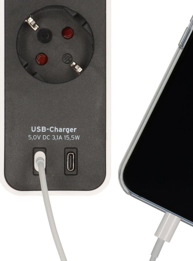 Buitinis ilgintuvas BRENNENSTUHL ECOLOR, 4 vt., 2USB C, 1,5m
