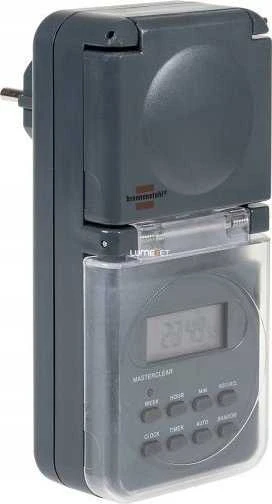 Brennenstuhl skaitmeninis savaitinis laikmatis IP44, LCD ekranas, antracitas