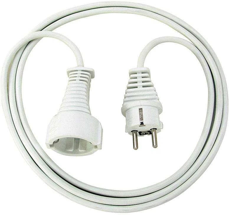 Brennenstuhl Ilgiklis, CEE 7/7, CEE 7/4 (Schuko), 2m Baltas 1168120015 / DEL-118E