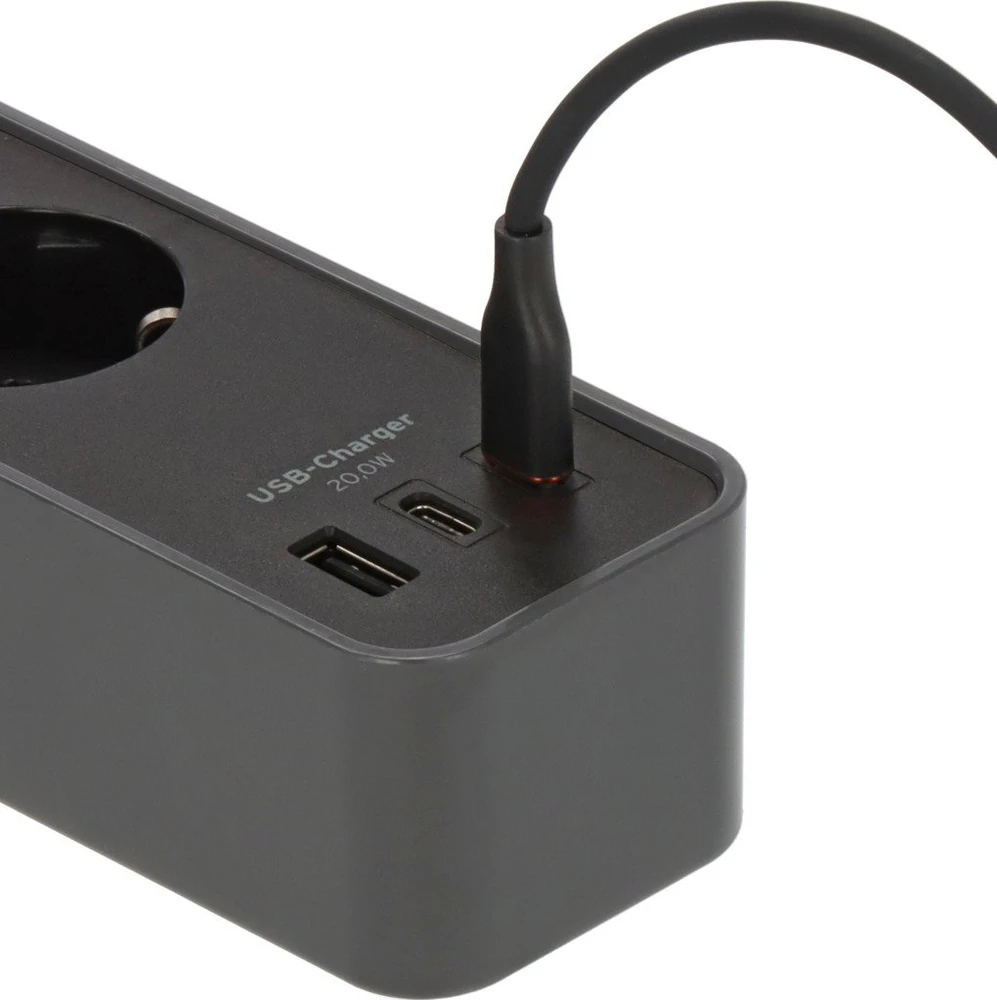 Brennenstuhl EXTENSION ECOLOR 4PL.2USB C+1USB A.1.5M