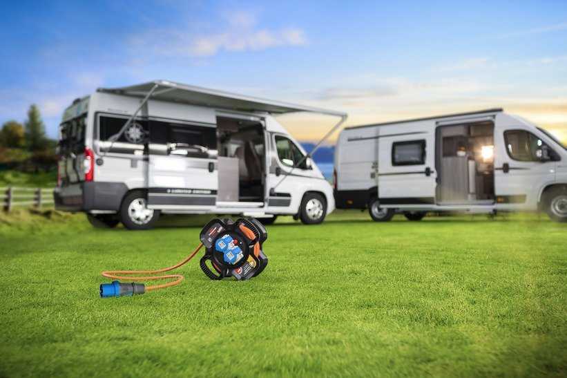 Brennenstuhl guminio kabelio ritė X-Gum CEE IP44 10m Camping