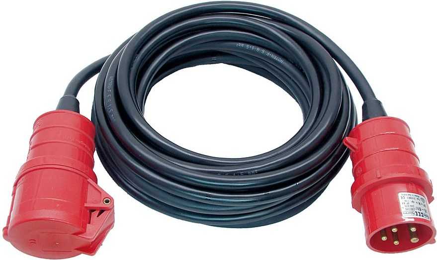 Brennenstuhl IP44 prailginimo kabelis 25 m juodas H07RN-F 5G2.5 (1167720)