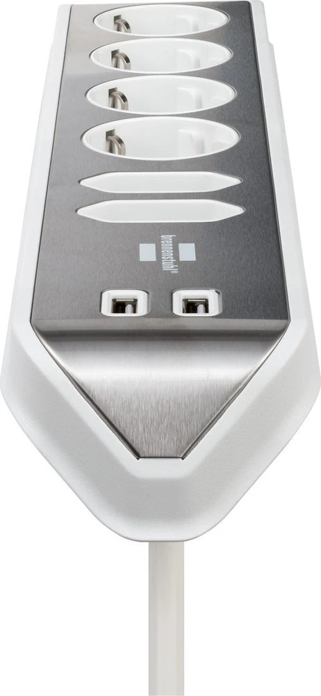 Buitinis ilgintuvas BRENNENSTUHL, 6 vietų, 2 USB, 2 m