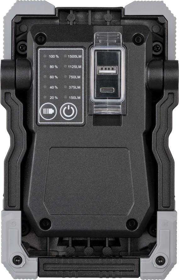 Šviestuvas Brennenstuhl RUFUS 1500 MA; LED; 15 W/3,7 V; 1x5Ah akum.