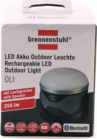 Brennenstuhl Projektas LED deganti kėdė, 310AB, BLUETOOTH, 350LM, IP44, USB