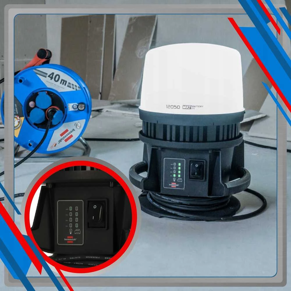 Šviestuvas Brennenstuhl 12050 MH; LED; 18 V (be akumuliatoriaus ir pakrovėjo)