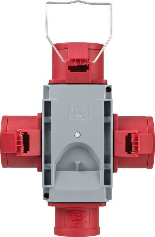 Brennenstuhl Kryžminis skirstytuvas CEE400V/16A 3 kartus