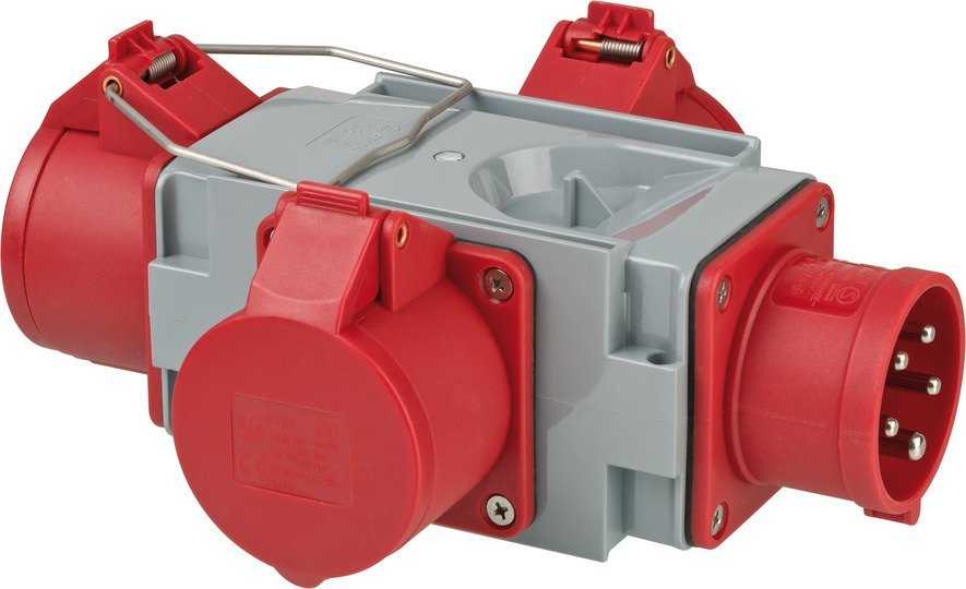 Brennenstuhl Kryžminis skirstytuvas CEE400V/16A 3 kartus