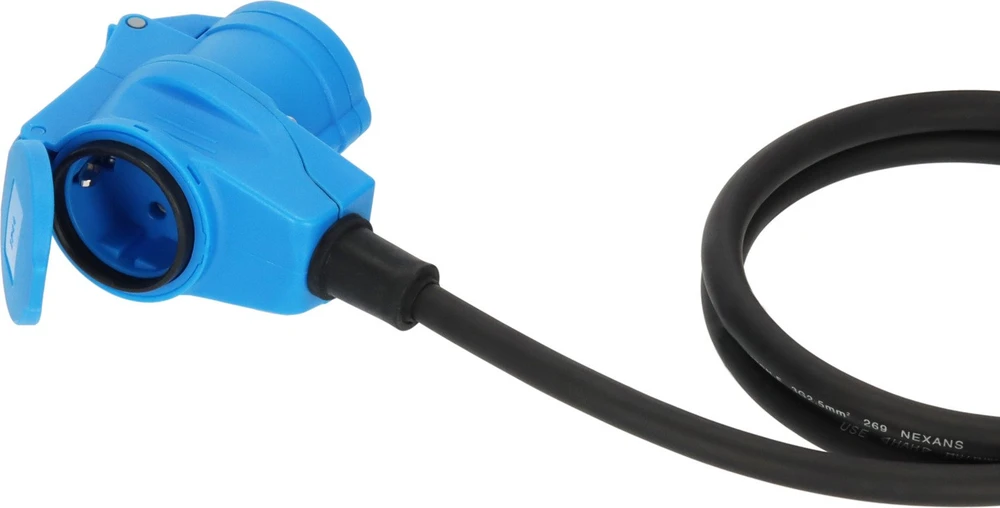 Brennenstuhl 1,5 m ilgintuvas su 1 elektros lizdu, lauko, mėlynas, juodas (1133910525)